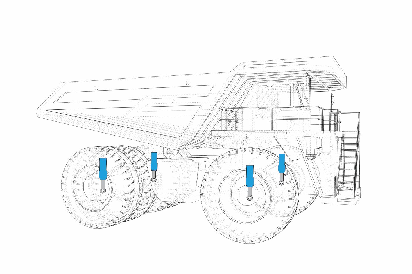 矿用自卸车油缸